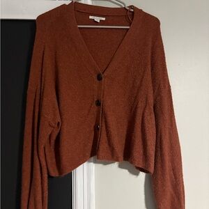 American Eagle Outfitters Burnt Orange Cardigan